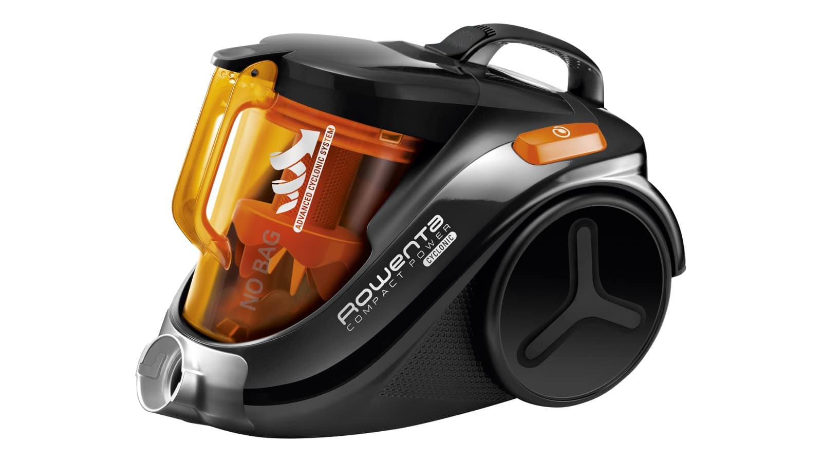 Aspirateur traîneau sans sac Rowenta Compact Power Cyclonic RO3753EA noir et orange