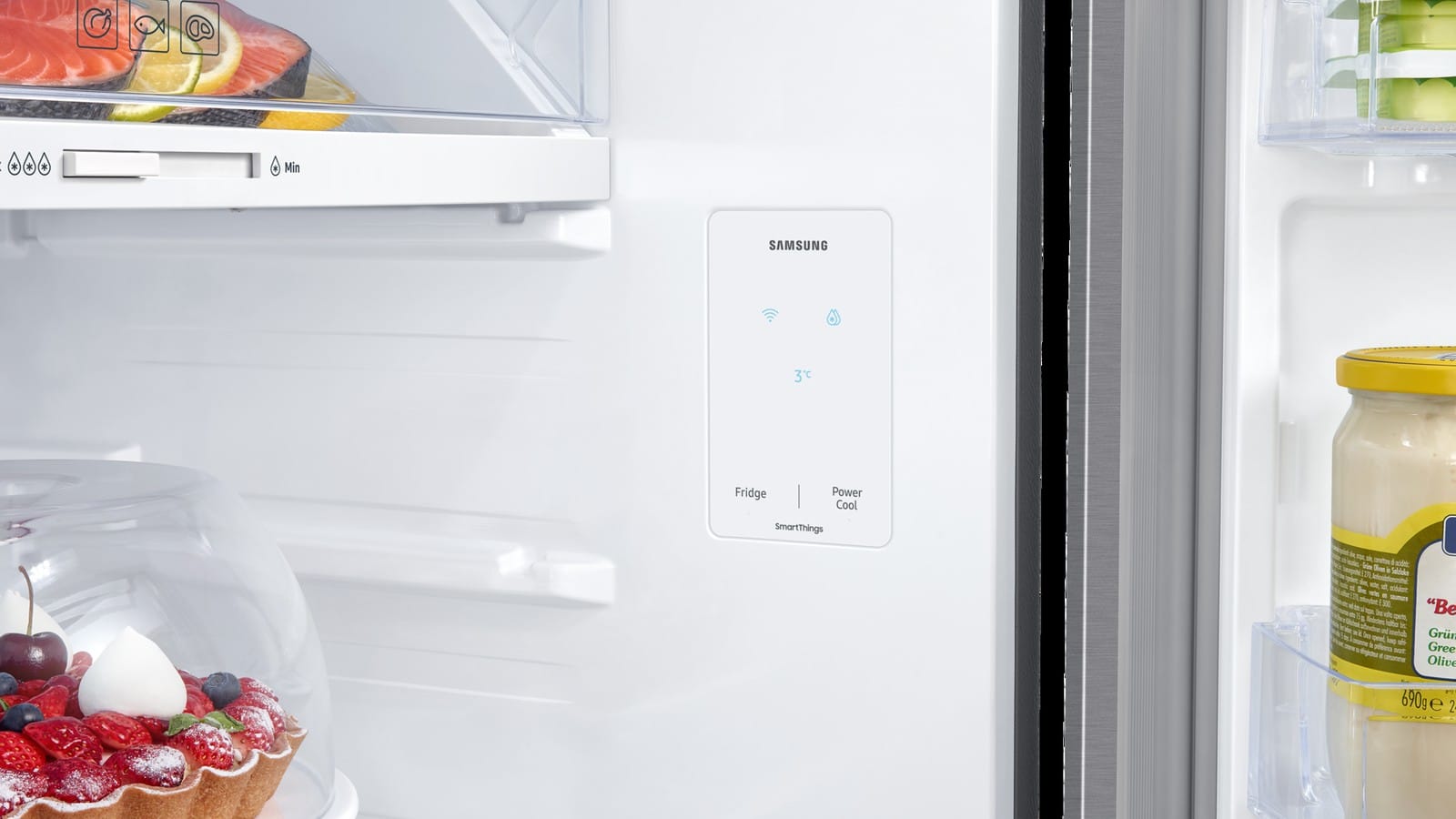 Afficheur de température à l’intérieur du réfrigérateur Samsung RT31CG5624S9